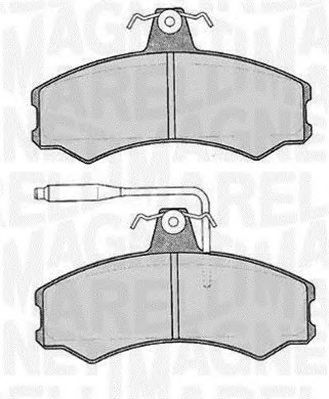 MAGNETI MARELLI 363916060175 -  Комплект тормозных колодок, дисковый тормоз